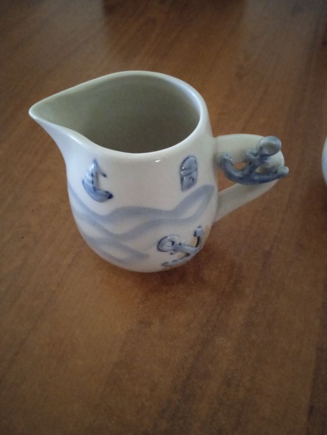 Set zuccheriera e lattiera in ceramica