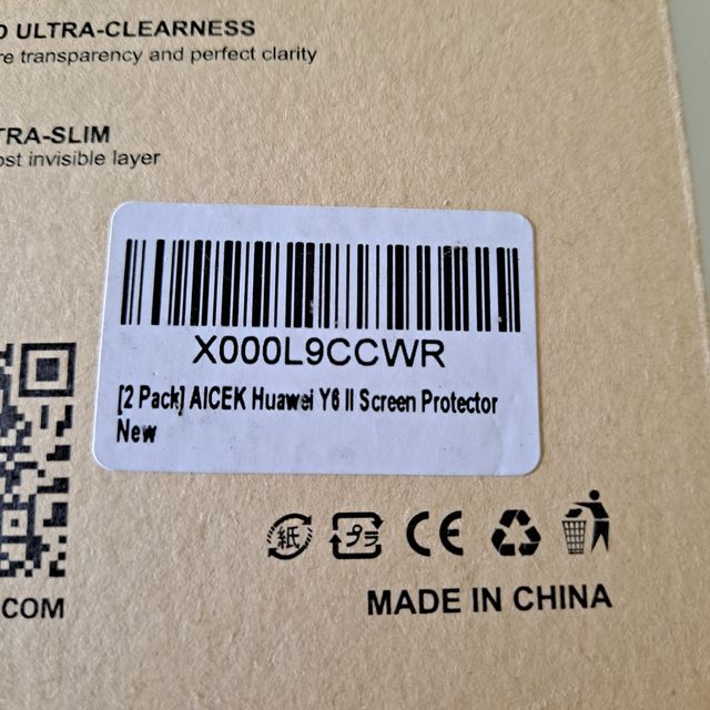 Vetro protettivo schermo Huawei Y6 II