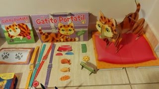Libro/juego BellayBestia+Gato3D+pinturas+Tattoos