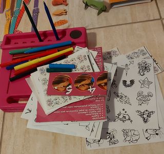 Libro/juego BellayBestia+Gato3D+pinturas+Tattoos