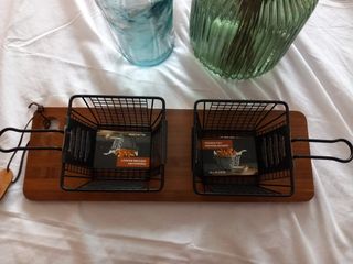 NUEVO Tabla madera + cestas con asas