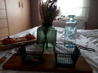 NUEVO Tabla madera + cestas con asas