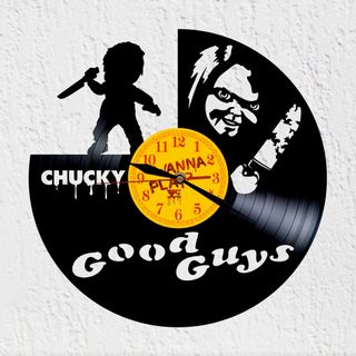 Reloj de Disco de Vinilo Chucky Muñeco Diabolico