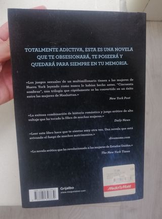 Libro cincuenta sombras de Grey