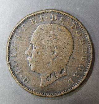 Moneta 20 reis 1884 Portogallo