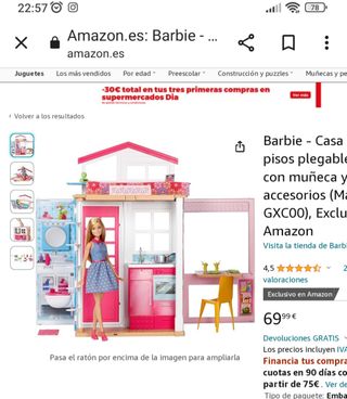 Casa de Barbie Plegable,bañera convertible en cama