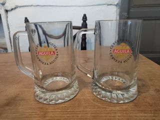 Boccali da birra vintage antichi Aguila