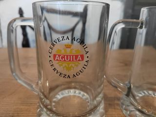Boccali da birra vintage antichi Aguila