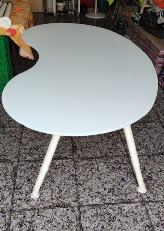 Mesa de oficina-escritorio de cristal