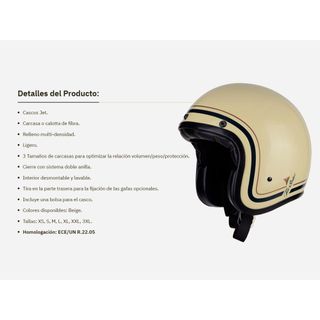 Casco vintage de moto 🛵 Marca By City (Talla L)