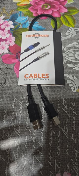 Cable USB (A) - USB (B), 0,5 metro