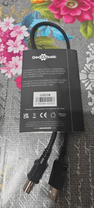 Cable USB (A) - USB (B), 0,5 metro