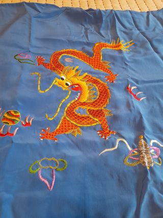 Kimono seda original bordado