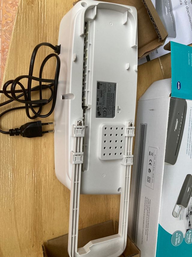 Destructora de documentos para papelera