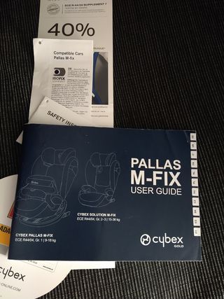 Cybex pallax M fix grupo 1/2/3