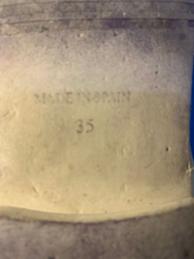 Zapato azul marino de ante Tizzas t35