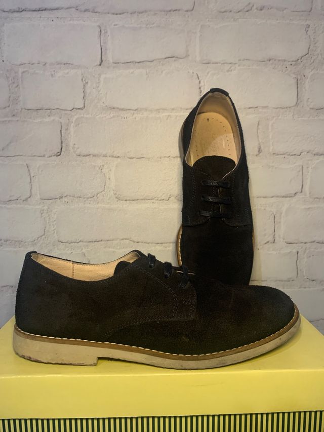 Zapato azul marino de ante Tizzas t35