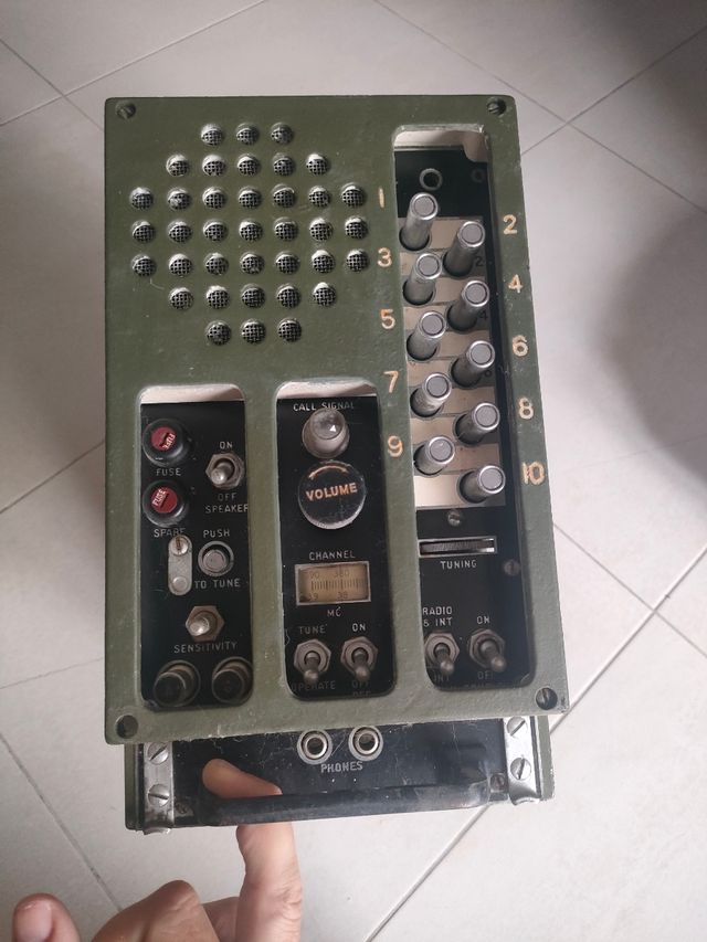 Receptor radio tanque Sherman ww2