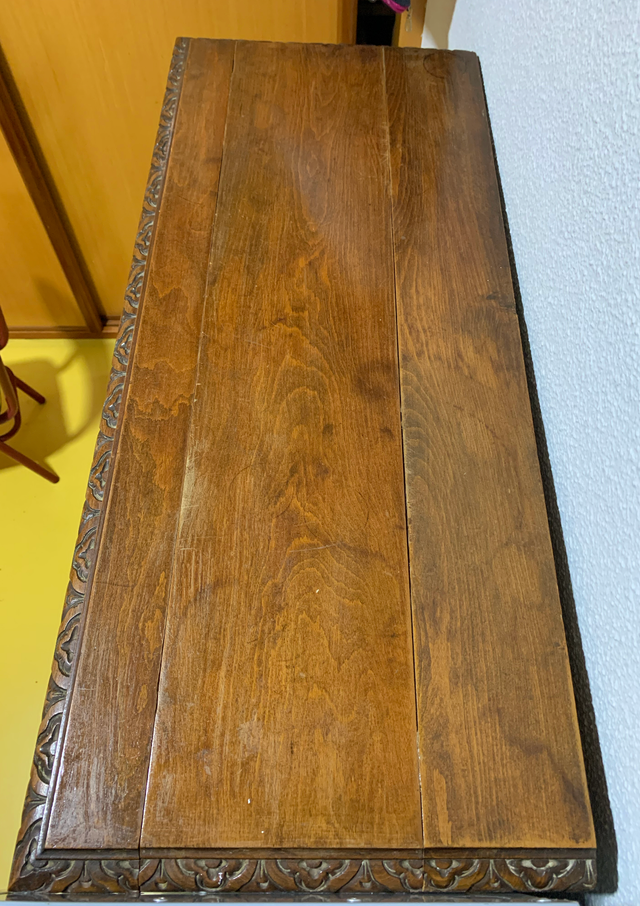 Bargueño castellano antiguo de madera