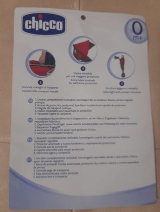 SEGGIOLINO, CULLA E SACCO PER PASSEGGINO CHICCO.