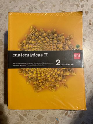 Libro Matemáticas II 2 Bachillerato