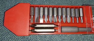 Estuche brocas, destornilladores...