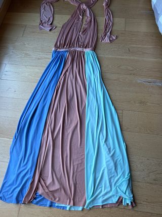 vestido fiesta colour nude