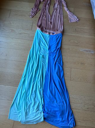 vestido fiesta colour nude