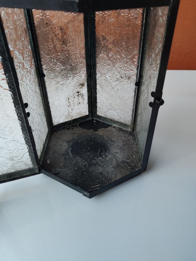 Farol colgante forja