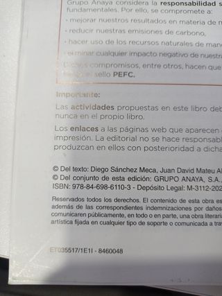 Libro de texto filosofía 1º bachillerato