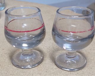 copas de chupito o licor vintage