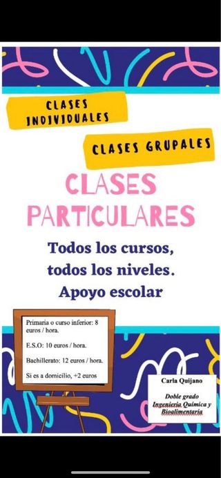 CLASES DE REPASO DE TODAS LAS EDADES