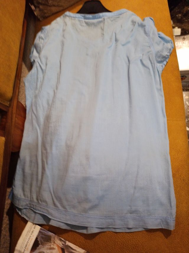 Bonita camisola algodón, azul de H&M, T 40