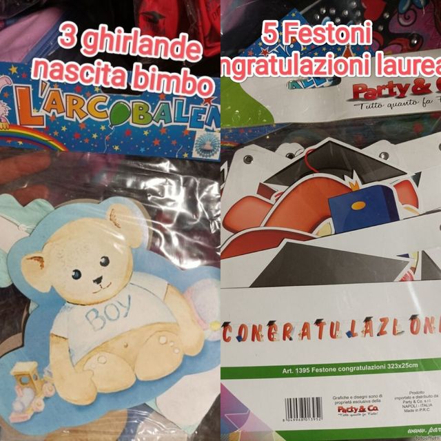 Palloncini, candeline e festoni 