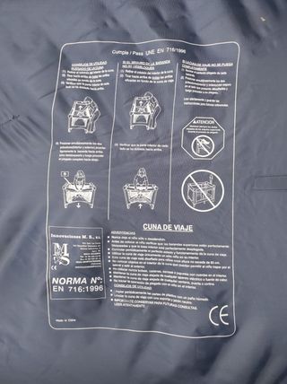 Cuna plegable