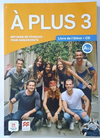 A PLUS 3 Libro Frances 3° ESO ISBN 9788417710323