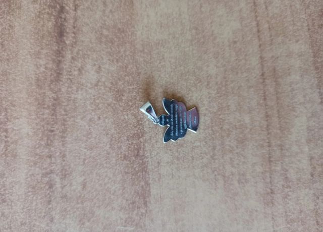 Ciondolo angelo custode in argento