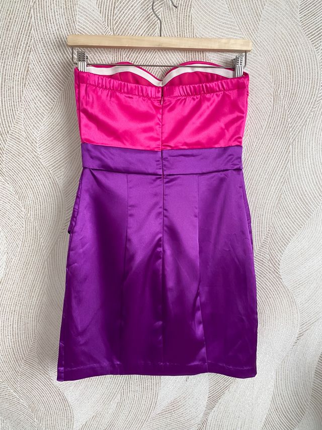 Vestido de fiesta satinado Talla S