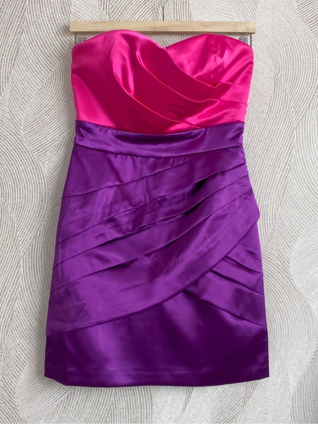 Vestido de fiesta satinado Talla S