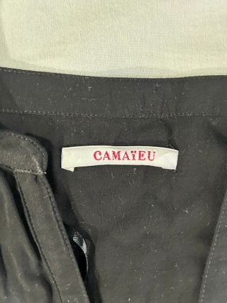 Abito nero con gonna in fantasia - Taglia L