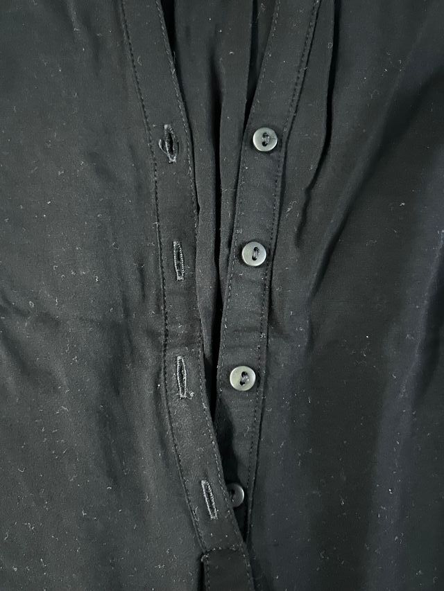 Abito nero con gonna in fantasia - Taglia L