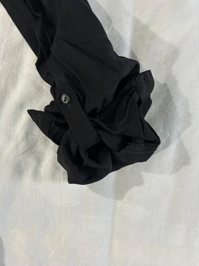 Abito nero con gonna in fantasia - Taglia L