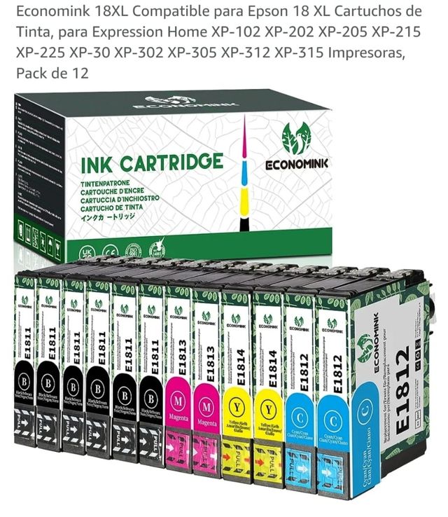 Cartuchos 18 XL nuevos impresora Epson
