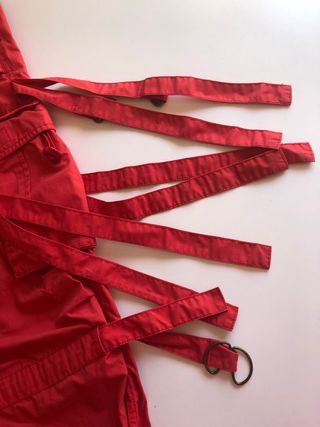Pantalón Rojo Tiras Bailarín/a Unisex Talla L