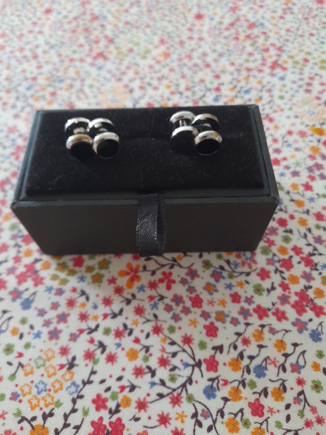 botones de ceremonia acero camisa