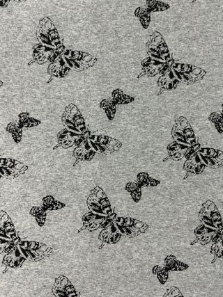 Abito grigio con farfalle - Taglia L