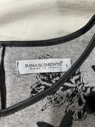 Abito grigio con farfalle - Taglia L