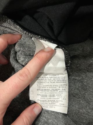 Abito grigio con farfalle - Taglia L