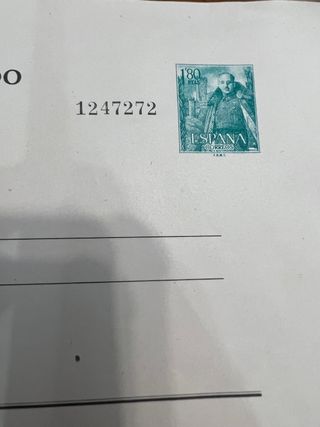 Sobres depositaria pagaduría de Hacienda Franco