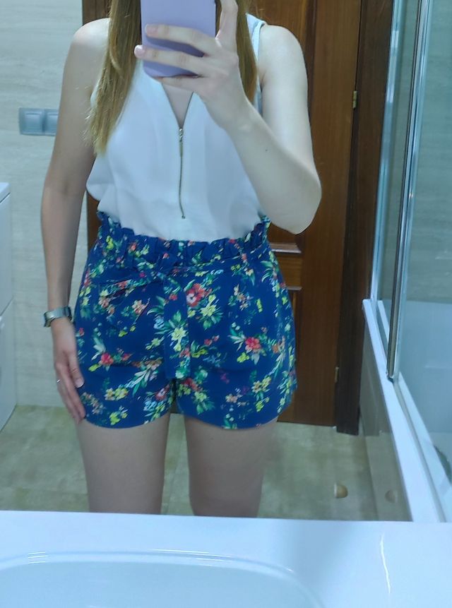 Shorts de flores